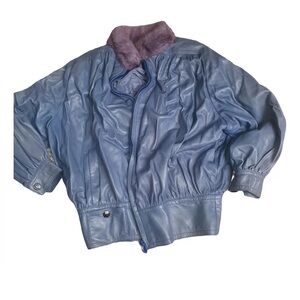 ISO *Do not buy* Dior Blue Leather Bomber